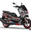 Decal Stiker Yamaha NMAX SILVER RED WOLF REGENERATE